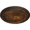 Ekena Millwork Trinity Ceiling Medallion (Fits Canopies up to 3"), Hand-Painted Rust, 22"OD x 1 3/4"P CM22TNRUS - alternate 3